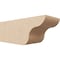 Ekena Millwork 6in. W x 6in. H x 16in. L Carmel Woodgrain TimberThane Rafter Tail, Primed Tan RFTUR06X06X16CARRCPR - alternate 1